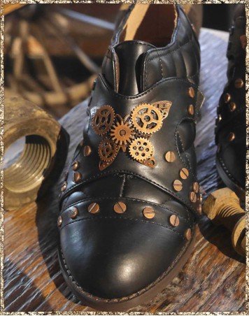 Steampunkschuhe schwarz